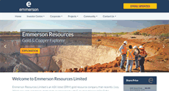 Desktop Screenshot of emmersonresources.com.au