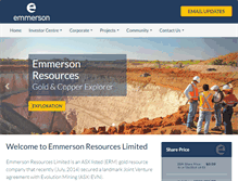 Tablet Screenshot of emmersonresources.com.au